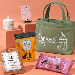 カルディ(KALDI)のネコの日バッグ　KALDI(トートバッグ)