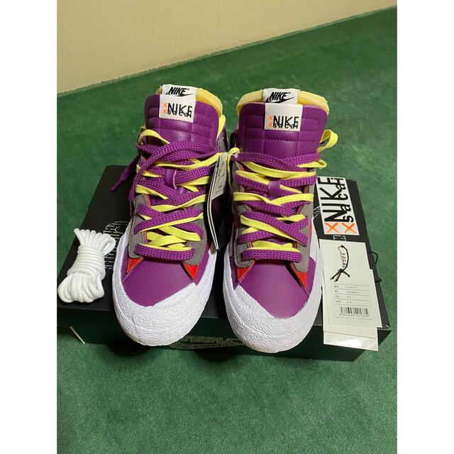 KAWS × sacai × Nike Blazer Low Purple 26