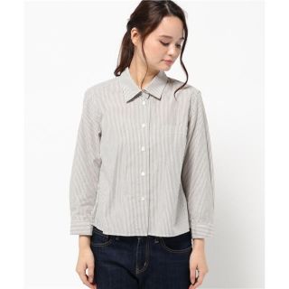 マーガレットハウエル(MARGARET HOWELL)の新品タグ 未着 マーガレットハウエル COTTON STRIPE シャツ2016(シャツ/ブラウス(半袖/袖なし))