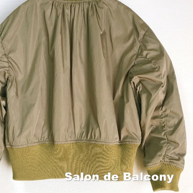 Salon de Balcony(サロンドバルコニー)の【Salon de Balcony】サロンドバルコニー MA-1 タグ付き未使用 レディースのジャケット/アウター(ミリタリージャケット)の商品写真