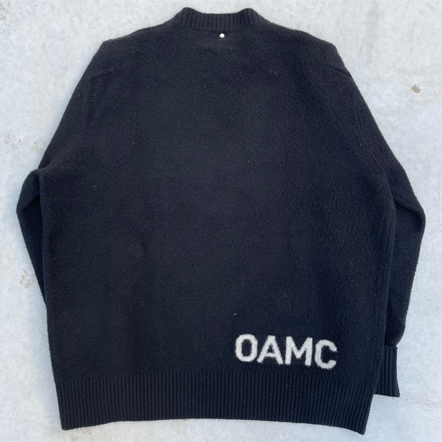 oamc logo wool black Knit