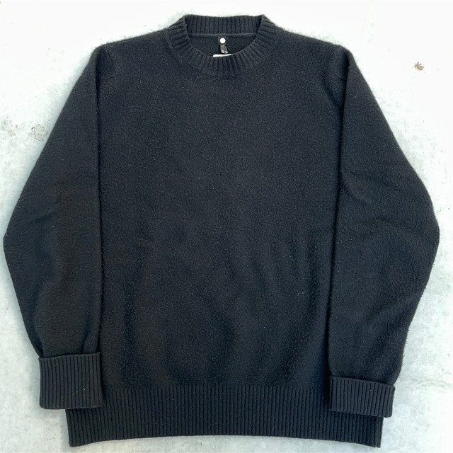 oamc logo wool black Knit