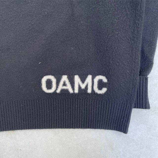 oamc logo wool black Knit