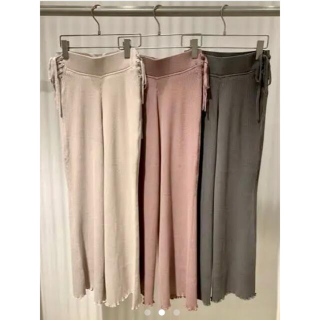 SNIDEL - スナイデル リブニットパンツ greenの通販 by な's shop ...