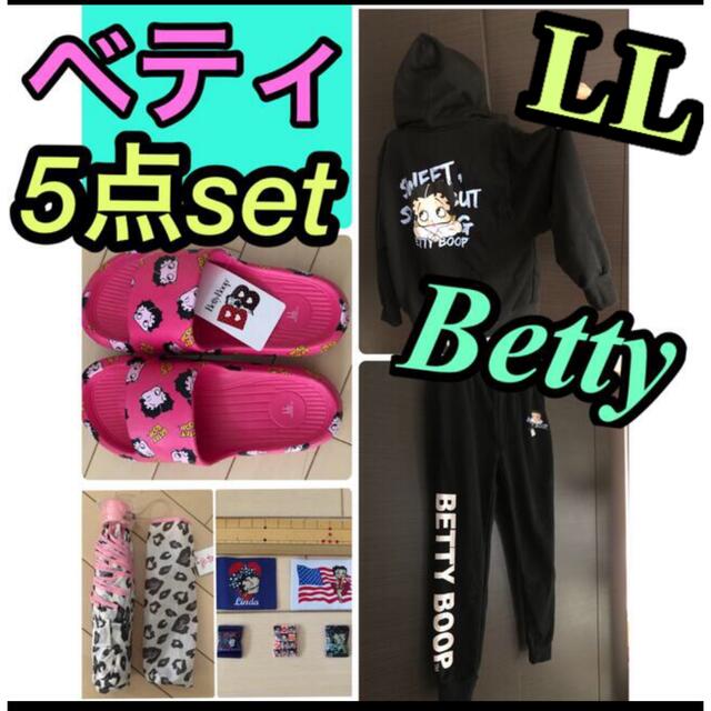 Bettyちゃん　ブラック❤︎スエット　大きいサイズ レディースのトップス(トレーナー/スウェット)の商品写真