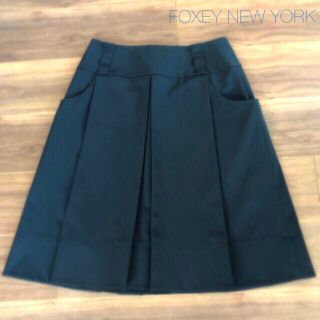 フォクシー(FOXEY)のFOXEY New York  プリーツスカート(ひざ丈スカート)