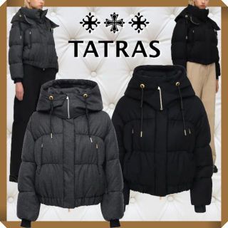 タトラス ナイロン ダウンジャケット(レディース)の通販 300点以上 人気のある商品 【極美品】TATRAS ダウンコート 2 ダークグレー キルティング ミドル丈 ダウンジャケット