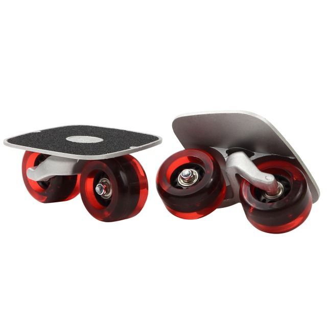 ドリフトスケート 発光タイプ 新感覚スケートボード スケボー赤付属品