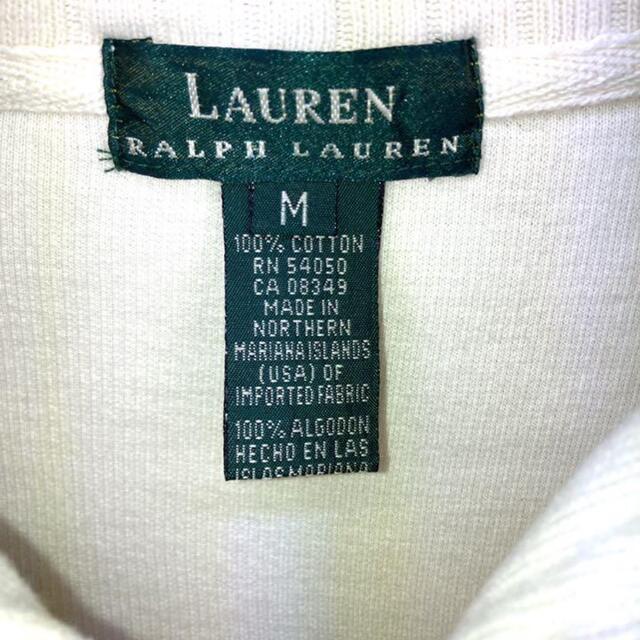 Ralph Lauren(ラルフローレン)の希少 90s ラルフローレン ハーフジップスウェット プリント レディースのトップス(トレーナー/スウェット)の商品写真