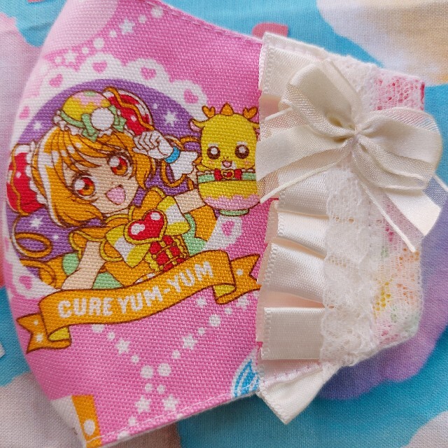 THE MASK(マスク)のデリシャスパーティ　プリキュア　インナーマスク【4】 ハンドメイドのハンドメイド その他(その他)の商品写真