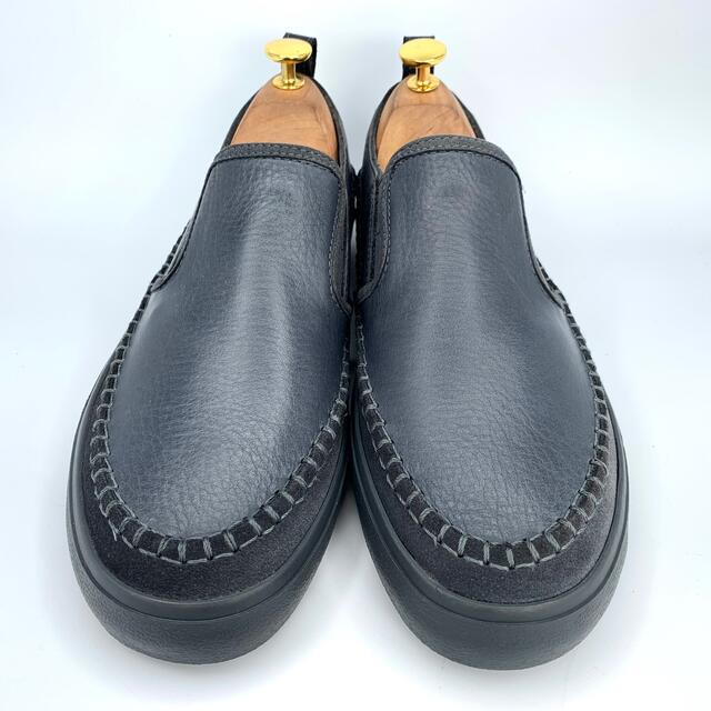 Clarks(クラークス)の★新品 未使用★ クラークス Clarks スリッポン レザー ネイビー 本革 メンズの靴/シューズ(スリッポン/モカシン)の商品写真