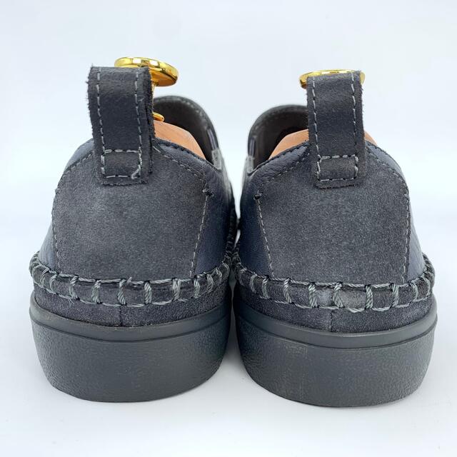 Clarks(クラークス)の★新品 未使用★ クラークス Clarks スリッポン レザー ネイビー 本革 メンズの靴/シューズ(スリッポン/モカシン)の商品写真