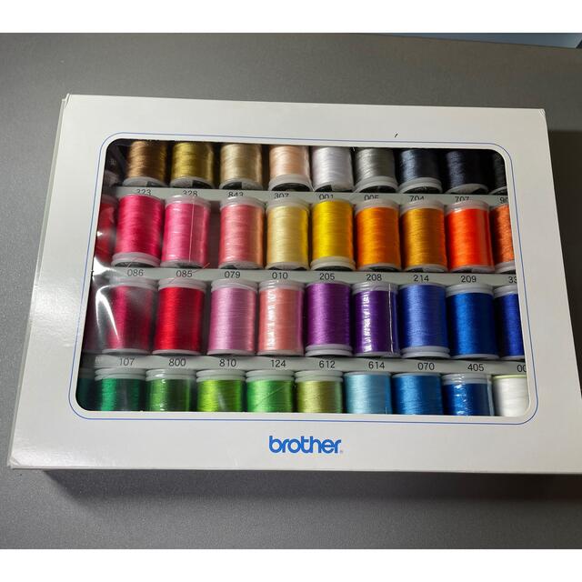 brother(ブラザー)のブラザー刺繍糸39色➕下糸1色 ハンドメイドの素材/材料(生地/糸)の商品写真