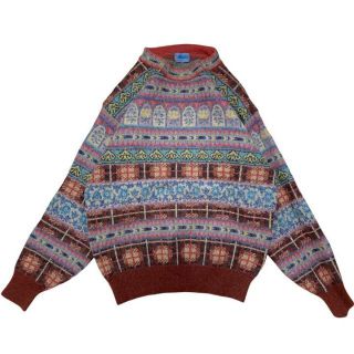 ケンゾー(KENZO)の【入手困難】90s KENZO ケンゾー　アルパカ　ニット 幾何学模様　ウール(ニット/セーター)