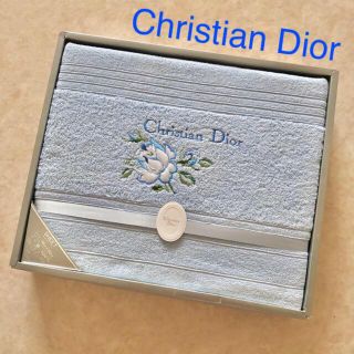 クリスチャンディオール(Christian Dior)のChristian Dior タオルシーツ【ブルー】(シーツ/カバー)