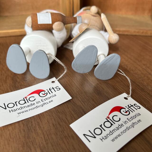 NORDICA(ノルディカ)の【2点】 ノルディックギフト　ノルディカニッセ　北欧雑貨  医者と看護婦 ハンドメイドのぬいぐるみ/人形(人形)の商品写真