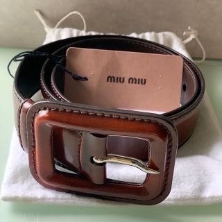 ミュウミュウ(miumiu)のミュウミュウレディースレザーベルト、中古(ベルト)