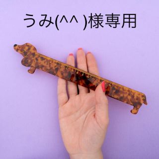 【🇫🇷正規品・新品】 ダックスフンド クリップ&定規セット(その他)