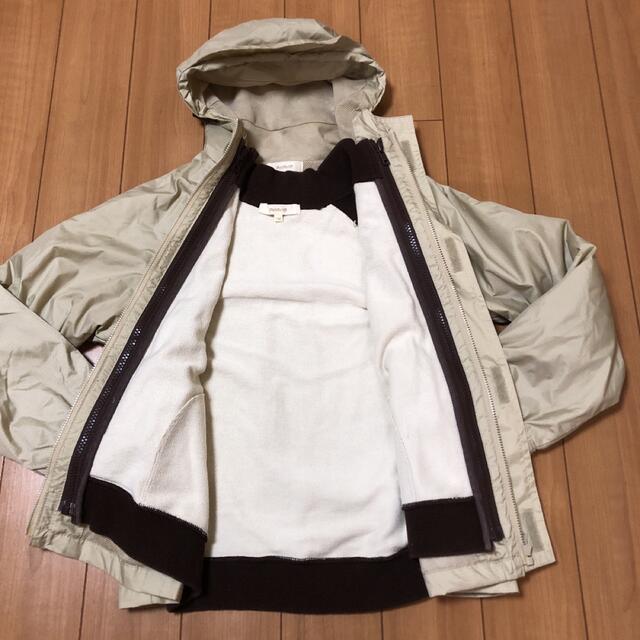 女の子（男女兼用）ジャンパー。上着。パーカー。ジャケット。2WAY二枚重ね。 キッズ/ベビー/マタニティのキッズ服女の子用(90cm~)(ジャケット/上着)の商品写真