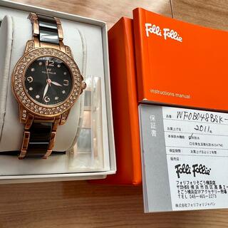 フォリフォリ(Folli Follie)の美品☆FolliFollie ゴールド×ブラック腕時計(腕時計)
