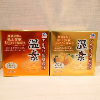 アースセイヤク(アース製薬)の入浴剤 温素 大樹の香り＆柚子の香り 30g×30包 無色透明 アルカリ温泉成分(入浴剤/バスソルト)