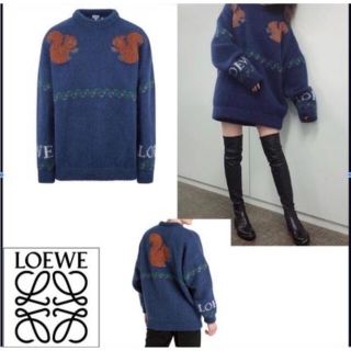 お値下げ❣️LOEWE❣️レア☆本田翼さん着用リスニットXSトップス - a