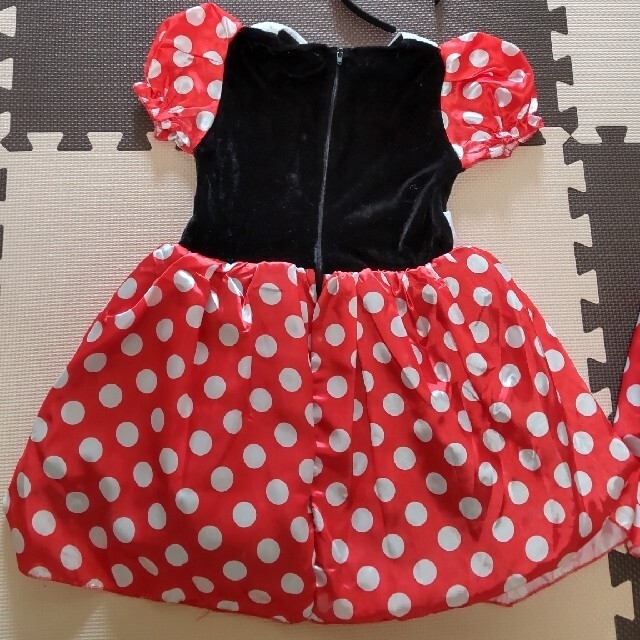 R様専用です　ミニーちゃん仮装110 キッズ/ベビー/マタニティのキッズ服女の子用(90cm~)(ワンピース)の商品写真