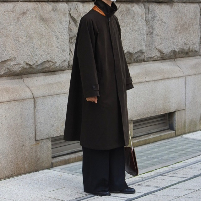 Cristaseya TRENCH WITH LEATHER PATCH コート