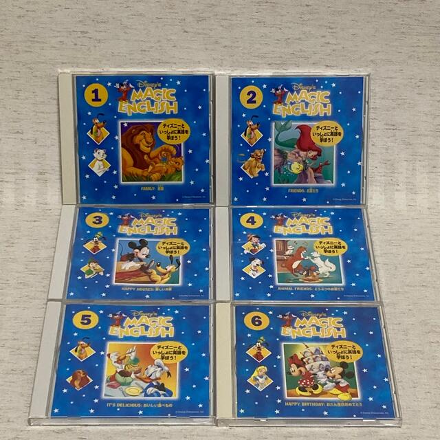 Disney  magic English CD 6枚　マジックイングリッシュ エンタメ/ホビーのCD(キッズ/ファミリー)の商品写真