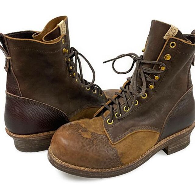 VISVIMヴィズビム POUNDMAKER-FOLK ブラウン-