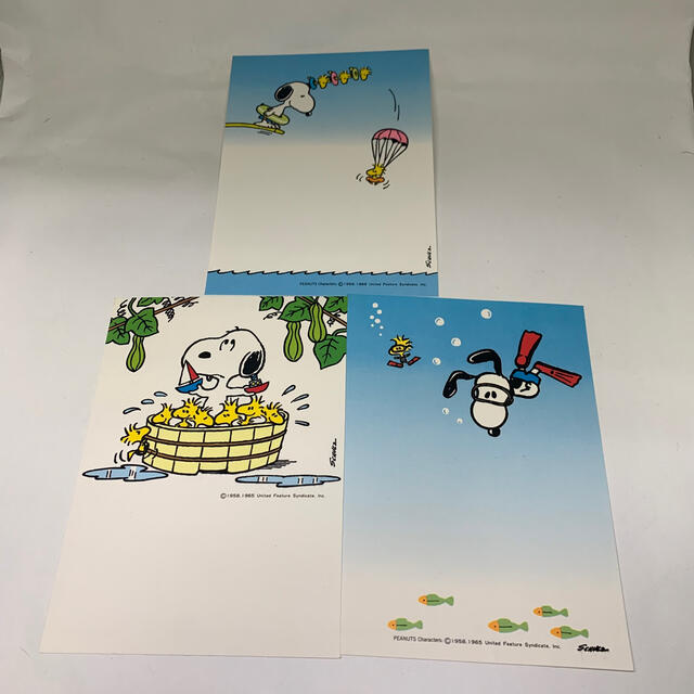 SNOOPY(スヌーピー)のmoriさま専用　スヌーピー　年賀状　暑中お見舞い　合計9枚 エンタメ/ホビーのおもちゃ/ぬいぐるみ(キャラクターグッズ)の商品写真