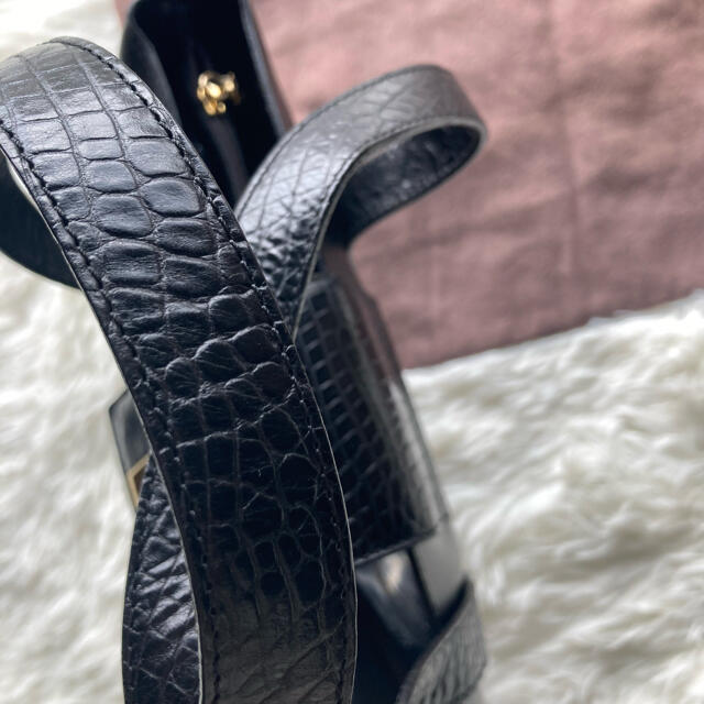 celine - セリーヌ トートバッグ ハンドバッグ ゴールド金具 クロコ型