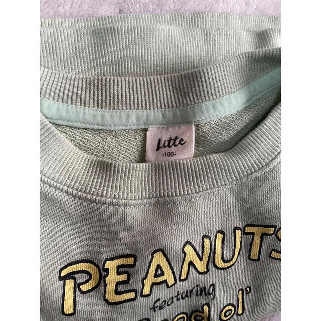 PEANUTS(ピーナッツ)のLittc  スヌーピートレーナー　100センチ キッズ/ベビー/マタニティのキッズ服男の子用(90cm~)(Tシャツ/カットソー)の商品写真