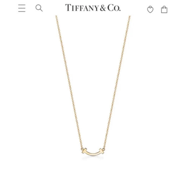 Tiffany & Co.(ティファニー)の【正規品】Tiffany Tスマイル　ミニ　ネックレス レディースのアクセサリー(ネックレス)の商品写真