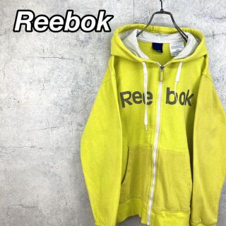 リーボック(Reebok)の希少 90s リーボック フルジップパーカー ビッグプリント(パーカー)