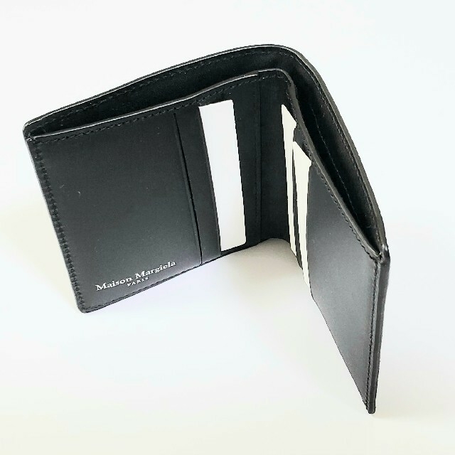 正規品】マルジェラ Maison Margiela 2つ折り 財布 ブラック 正規品】マルジェラ Maison Margiela 2つ折り 財布 ブラック