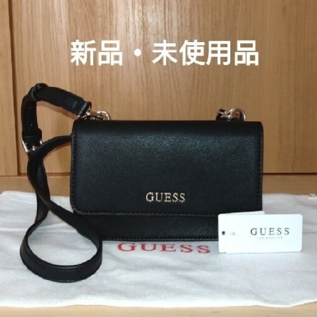 完売品【未使用品】ゲスGUESS　お財布ポシェット　ウォレットショルダーバッグレディース