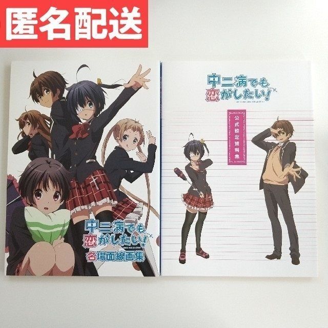 中二病でも恋がしたい！関連書籍2冊セット 線画集 設定資料集 京都アニメーション