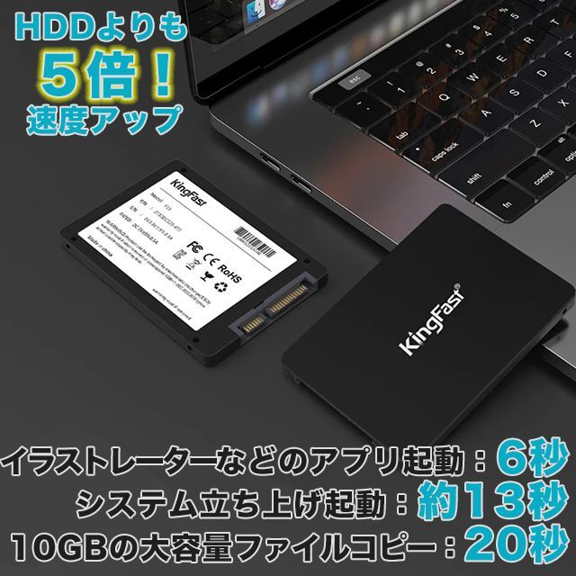 安心の国内発送・新品【SSD 512GB】KingFast 最新モデルF10 4