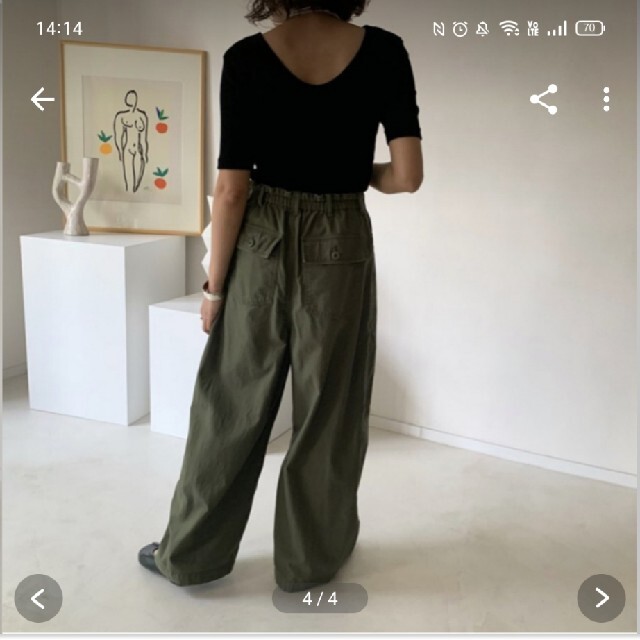 argue VINTAGE TWILL COTTON BAKER PANTSワークパンツ/カーゴパンツ