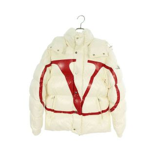 ヴァレンティノ(VALENTINO)のヴァレンチノ ×モンクレール/MONCLER 19AW SV3CN00A5AG ロゴプリントダウンジャケット メンズ 46(ダウンジャケット)