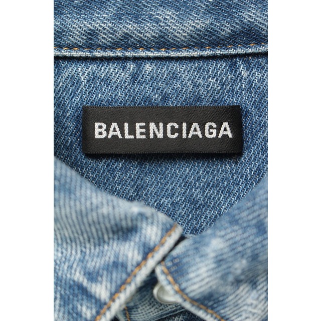 HOT低価 Balenciaga - バレンシアガ 571371 TCW03 ローズ刺繍デニム長袖シャツ 41の通販 by RINKAN｜バレンシアガならラクマ 安い大人気