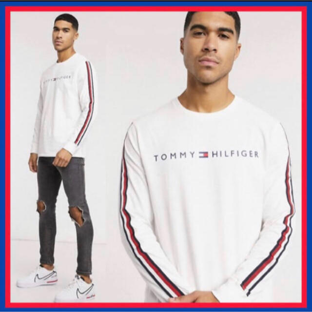 Tommy Hilfiger トミーヒルフィガー ロンT 刺繍 スリーブロゴ Tommy Hilfiger トミーヒルフィガー ロンT 刺繍 スリーブロゴ