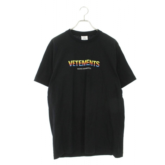 ヴェトモン マルチカラーロゴプリントTシャツ M www.fashionmetal.mx