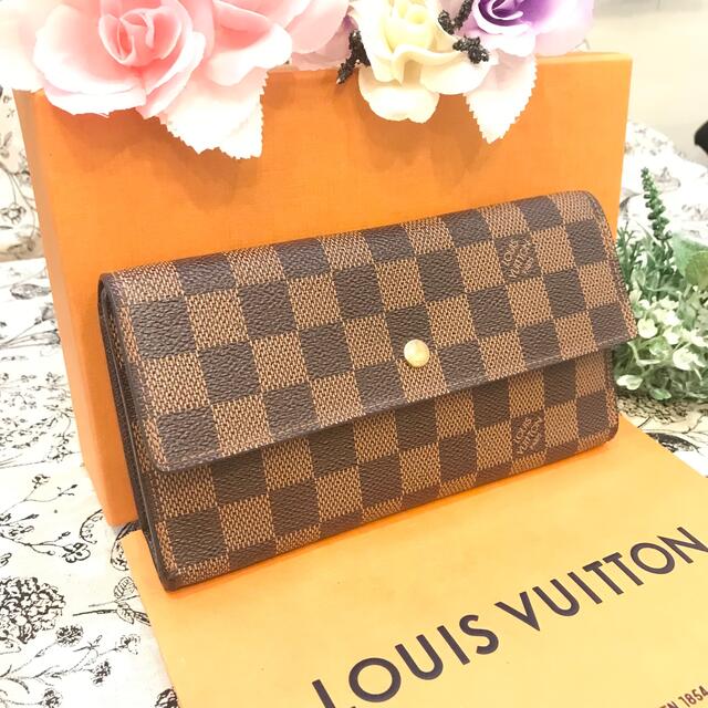 正規品　良品☆ ルイヴィトン  ダミエ　三つ折り　長財布LOUISVUITTON