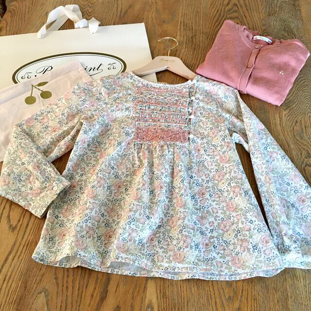 Bonpoint(ボンポワン)の専用 ♡ ボンポワン リバティ ブラウス 8A キッズ/ベビー/マタニティのキッズ服女の子用(90cm~)(ブラウス)の商品写真