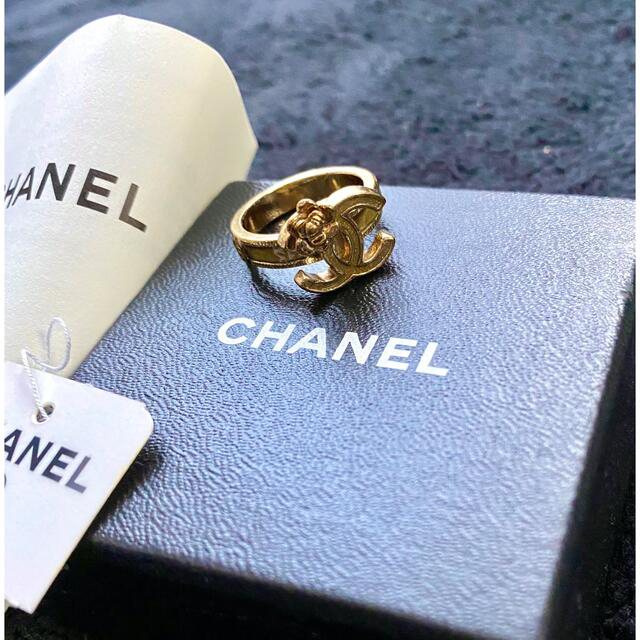 CHANEL - 値下げ不可☆ CHANEL リング ココマークカメリア🏵ゴールド黄 ...