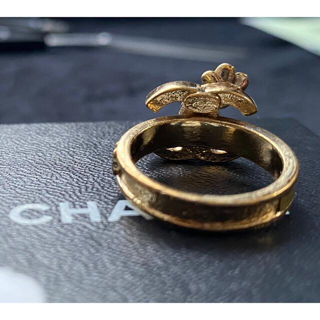 CHANEL - 値下げ不可☆ CHANEL リング ココマークカメリア🏵ゴールド黄