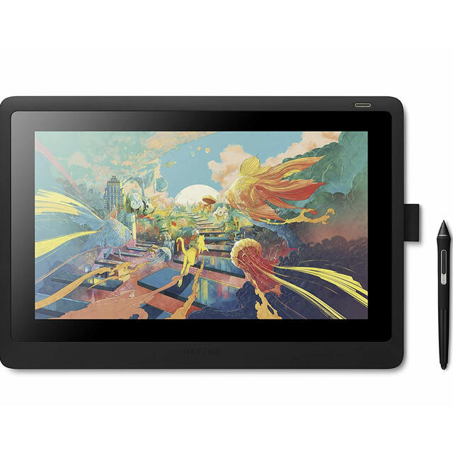 Wacom(ワコム)のWacom Cintiq 16 FHD ブラック スマホ/家電/カメラのPC/タブレット(PC周辺機器)の商品写真