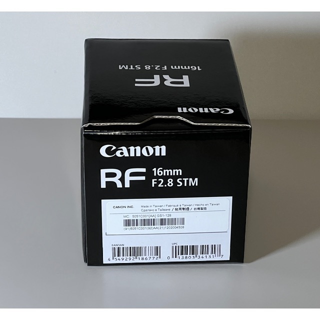 Canon - ほぼ未使用 RF16 F2.8 STM + 純正フードEW-65C + フィルタの